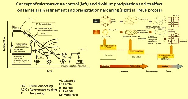 Concept of microstructure control and niobium precipitation in TMCP