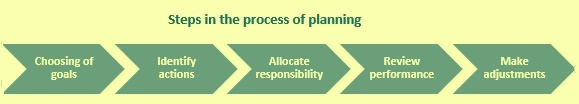 Steps in the planning process