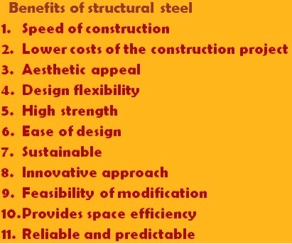 Benefits of structural steels